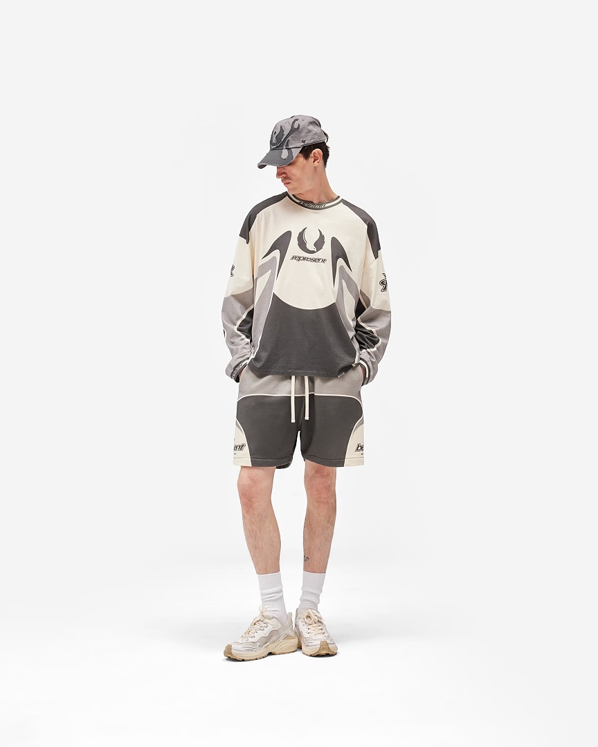 Represent 178 Represent × Belstaff Collab Short : S M L XL Cream Apricot - Image 11