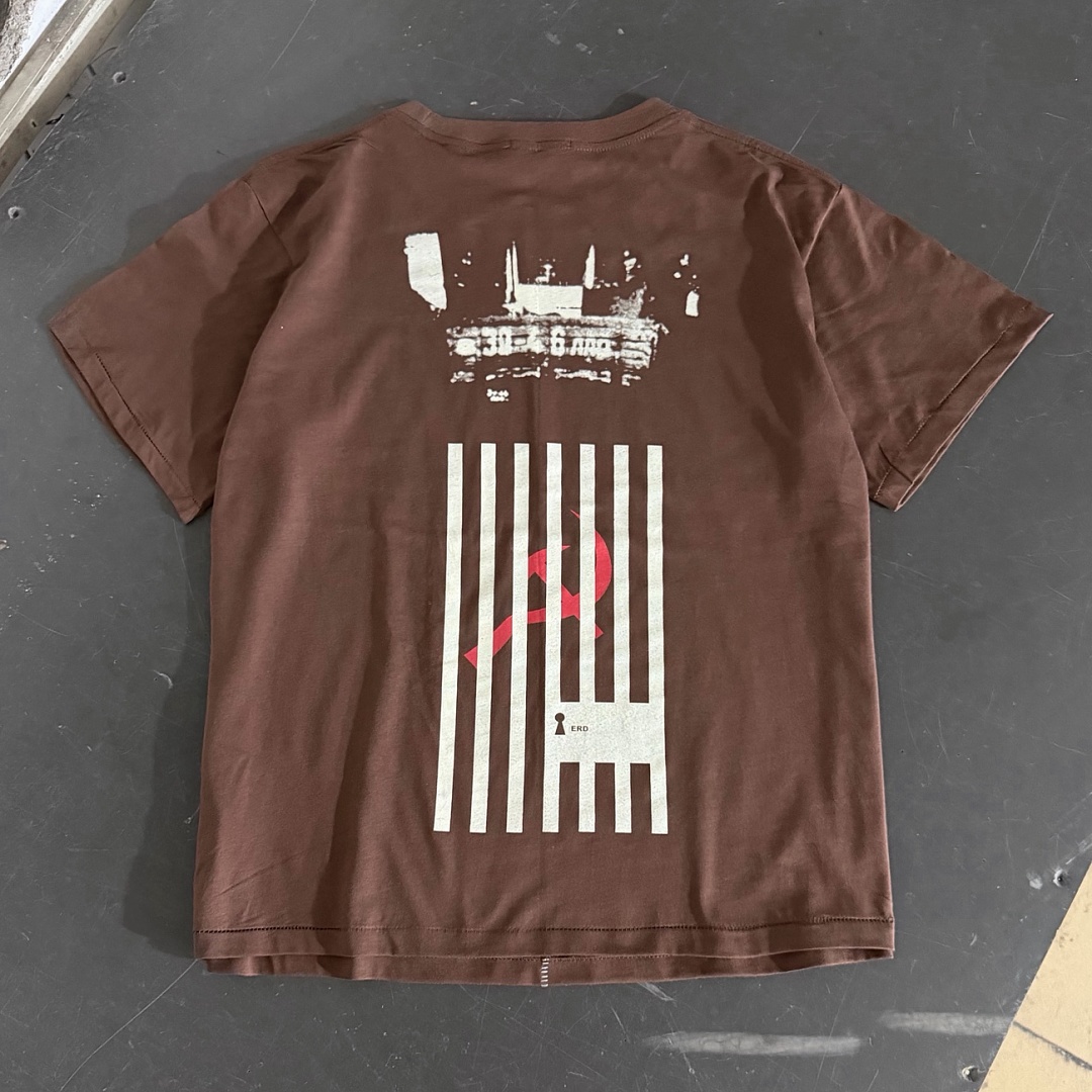 Enfants Riches Deprimes 118 Enfants Riches Deprimes Red No Print Short Sleeve : S M L XL - Image 4