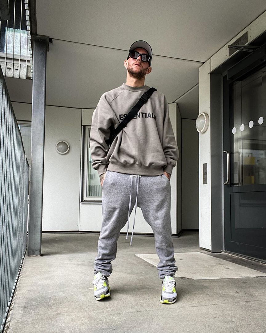 Essentials 98 FEAR OF GOD ESSENTIALS FOG Sleeve LOGO Collar White Blue Light Black Apricot High Grey Camel S-XL 6675# - Image 103
