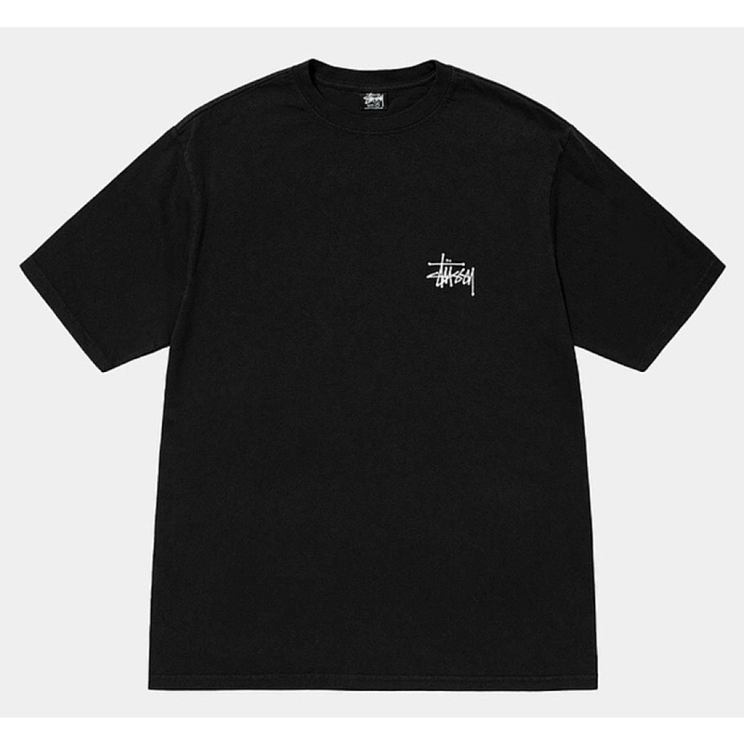 Stussy 98 STU 23SS BASIC LOGO TEE Short Sleeve T : White Black Cream Khaki Water Fruit Green Yellow S M L XL Y0767# - Image 7