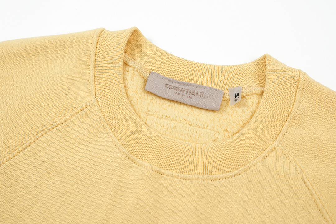 Essentials 98 ESS LOGO Sleeve Collar Purple Mist Blue Brown Black Big White Yellow Sand S-XL 6204# - Image 51