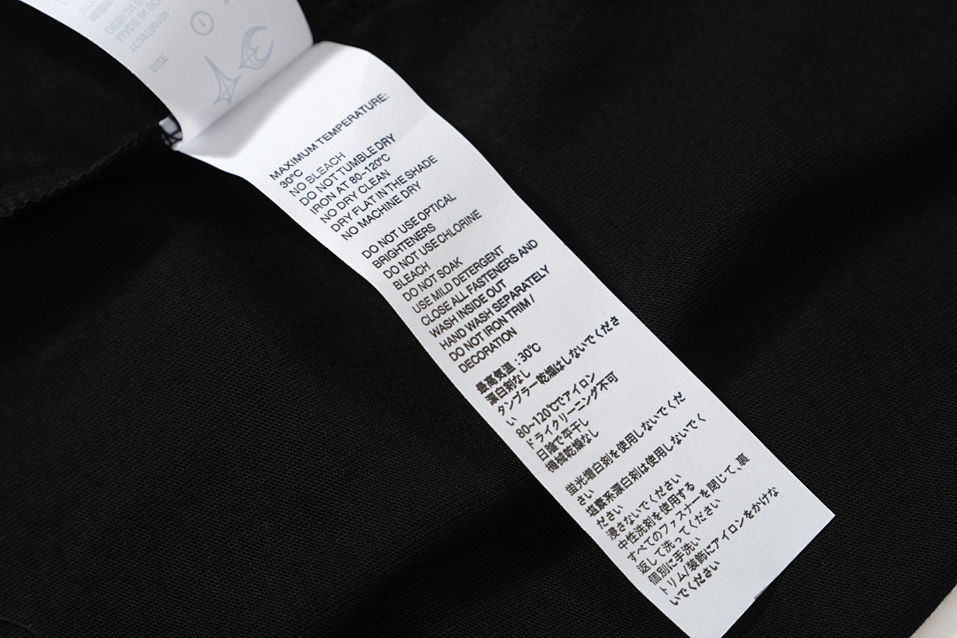 Christian Louboutin 108 THUG CLUB TCM T-SHIRTS LOGO Print Short Sleeve T Black White S-L 8009# - Image 13