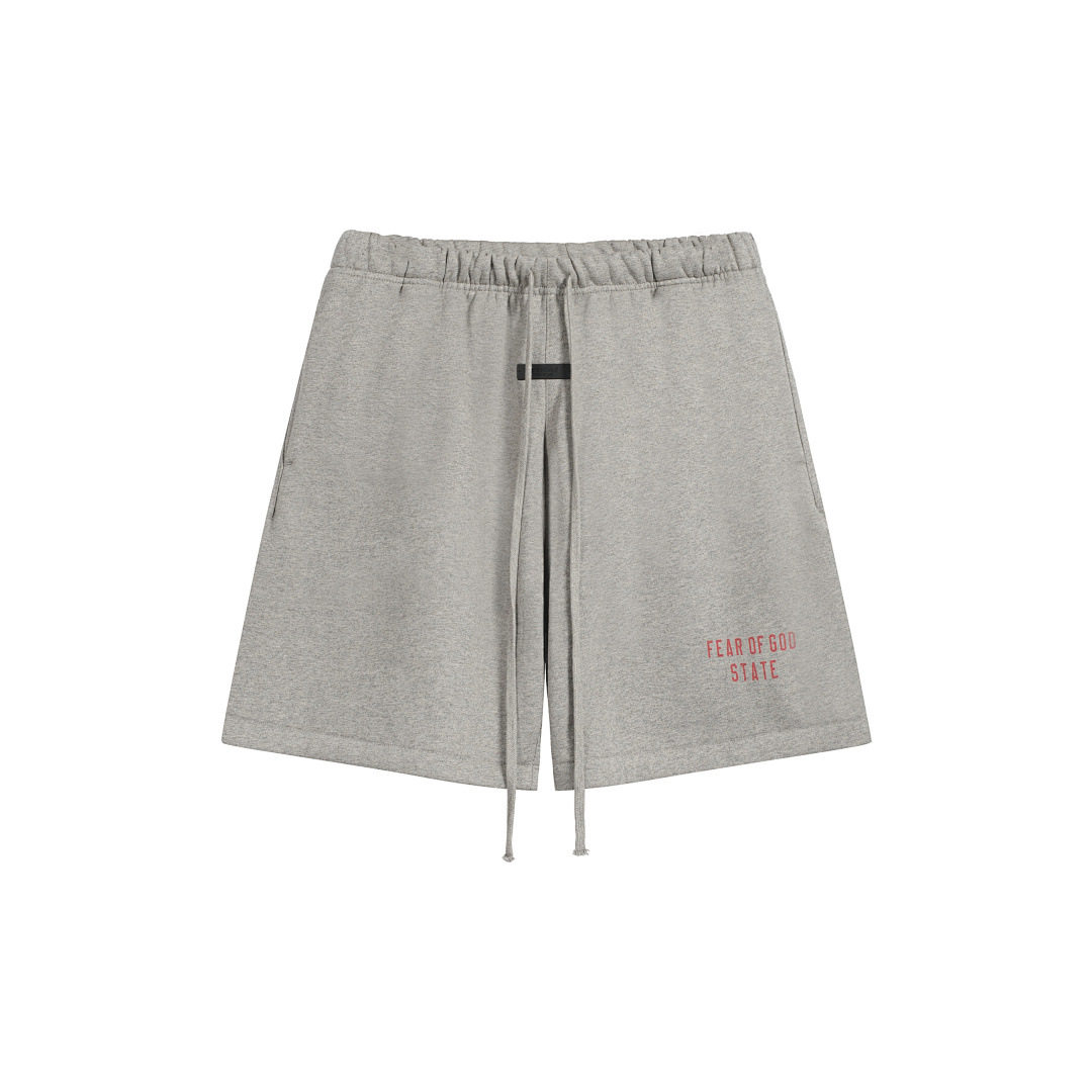 Essentials 148 Ess Fall24 BACK TO SCHOOL Fleece Soccer Short Print Black Green Olive Oatmeal Grey Sea Blue S-XL - Image 21