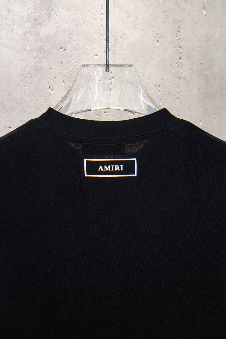 AMIRI 148 Wide Version Model Long Sleeve T Black White S M L XL 604# - Image 48