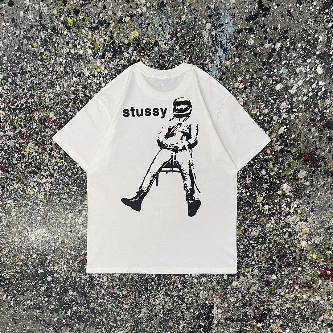 Stussy 108 Stu Print Short Sleeve T : Black White Green Grey S Ｍ L XL XXL - Image 8