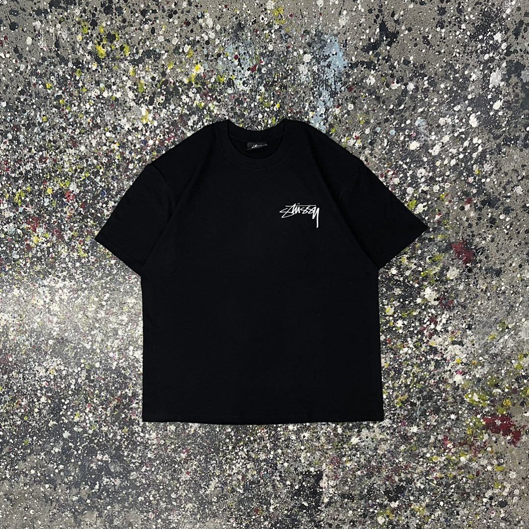 Stussy 108 Stu Short Sleeve T : Black White S Ｍ L XL XXL - Image 3