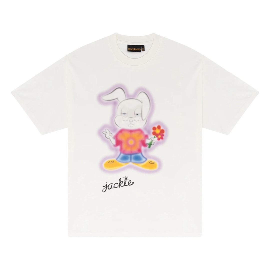 Drew House 108 Drew House Peace Love & Jackie Ss Tee And Khaki Print Short Sleeve T