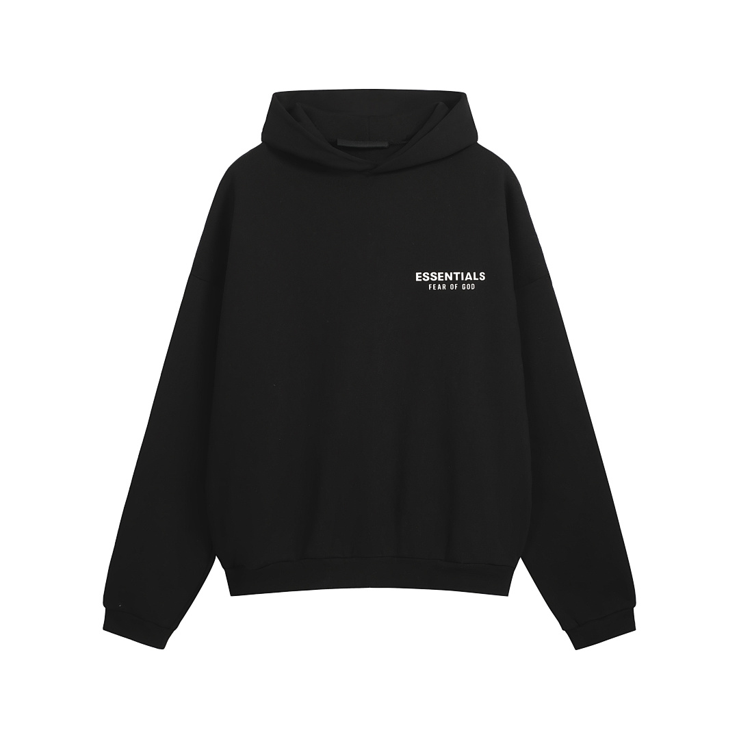 Essentials 228 Ess FALL24 HOLIDAY Fleece Hoodie Gum Velvet : Dark Mist Grey Light Black Desert Gold Brown :S-XL - Image 24