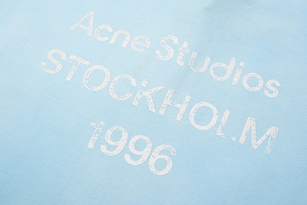 Acne Studios 128 AC LOGO Print Long Sleeve T Pink Black White Olive Green Dark Blue Red Spring Purple S-XL 3286# - Image 41