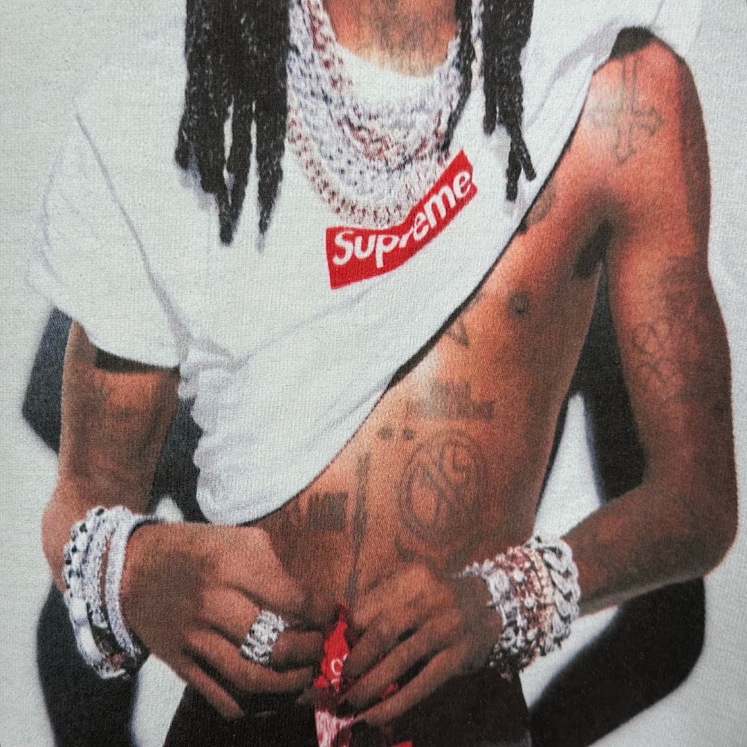 Supreme 138 Khaki T FW25 PLAYBOI CARTI PHOTO TEE Patch Print Short Sleeve Black White S-XL - Image 19