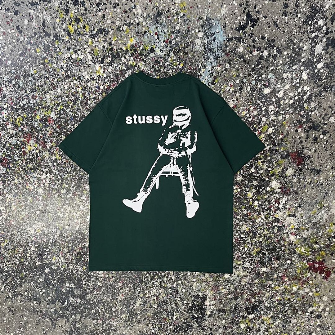 Stussy 108 Stu Print Short Sleeve T : Black White Green Grey S Ｍ L XL XXL - Image 6
