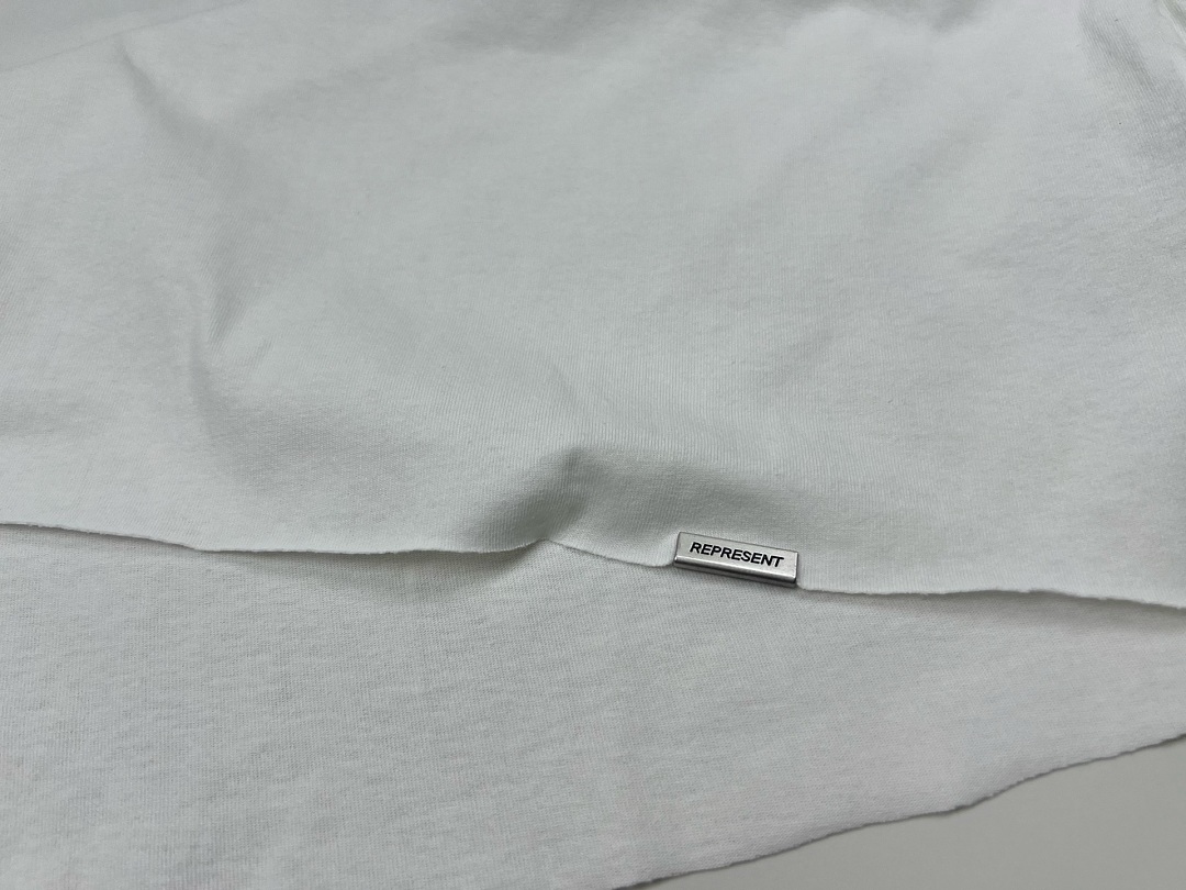 Off-White 128 REPRESENT New High Mens Womens Top Water Wide Short Sleeve T :S M L XL : Off (White) - Image 16