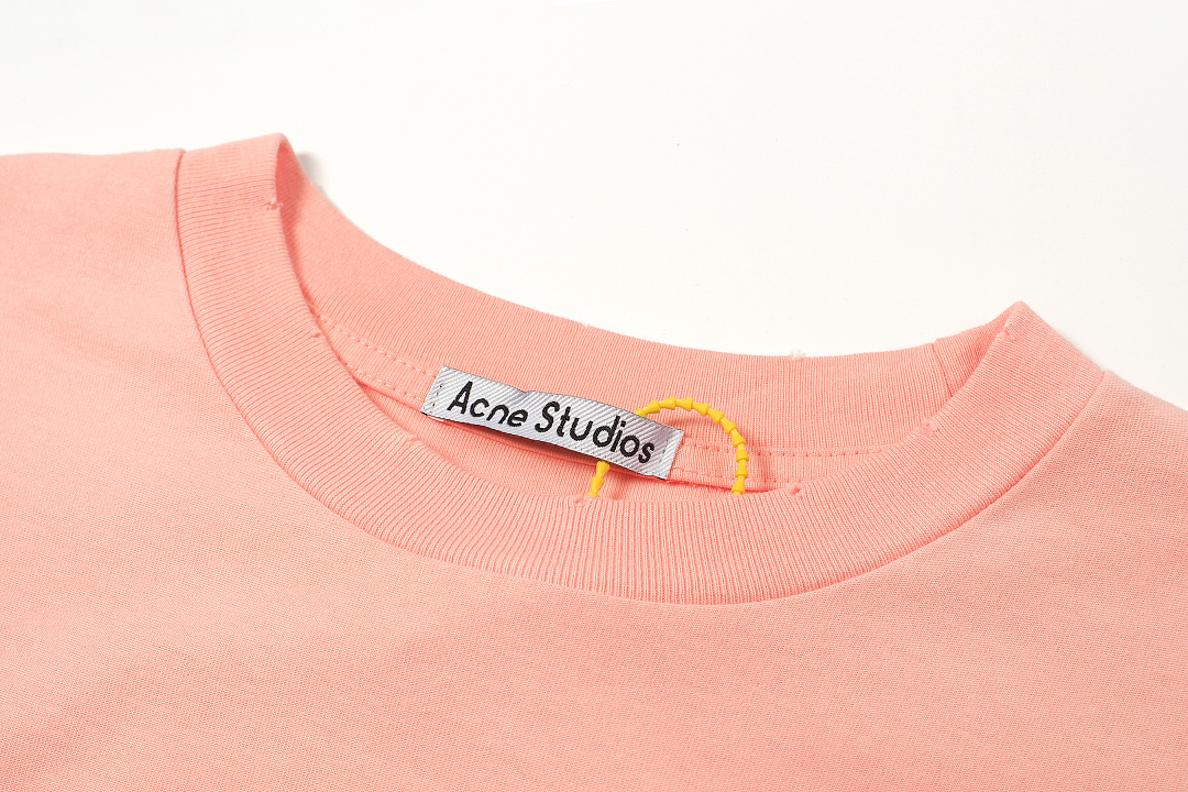Acne Studios 128 AC LOGO Print Long Sleeve T Pink Black White Olive Green Dark Blue Red Spring Purple S-XL 3286# - Image 7