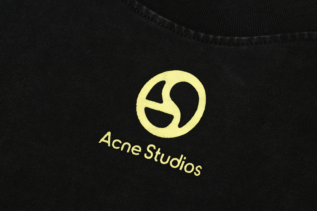 Acne Studios 138 AC Print Long Sleeve T Black White S-XL 3100# - Image 6