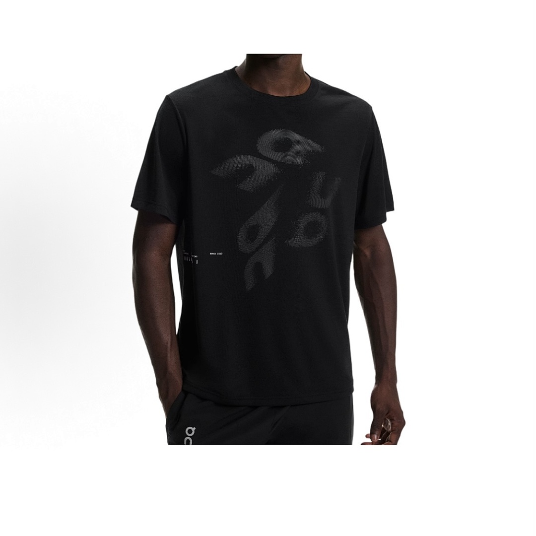 On Running ON SALE68 RUNNING Logo Print Collar Short Sleeve T : Black White M L XL - Image 27