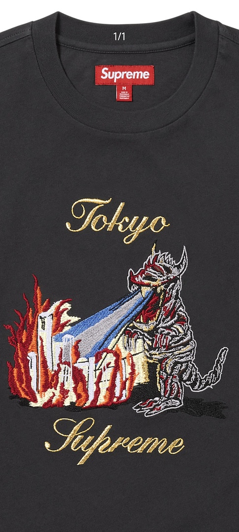 Supreme 178 SS26 MONSTER Tokyo Embroidered Small T Black White S-XL - Image 22