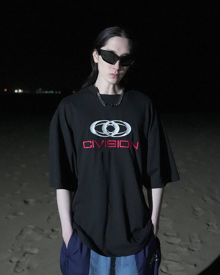 On Running 108 CIVISION By CSC Embroidered LOGO Label Short Sleeve T Black White 1 2 3 3407# - Image 42
