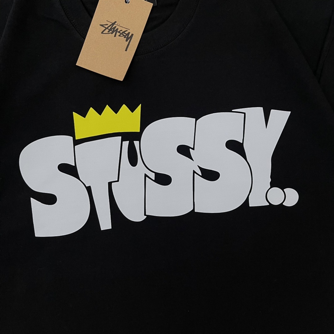 Stussy 108 Stu Short Sleeve T : Black White S Ｍ L XL XXL - Image 6
