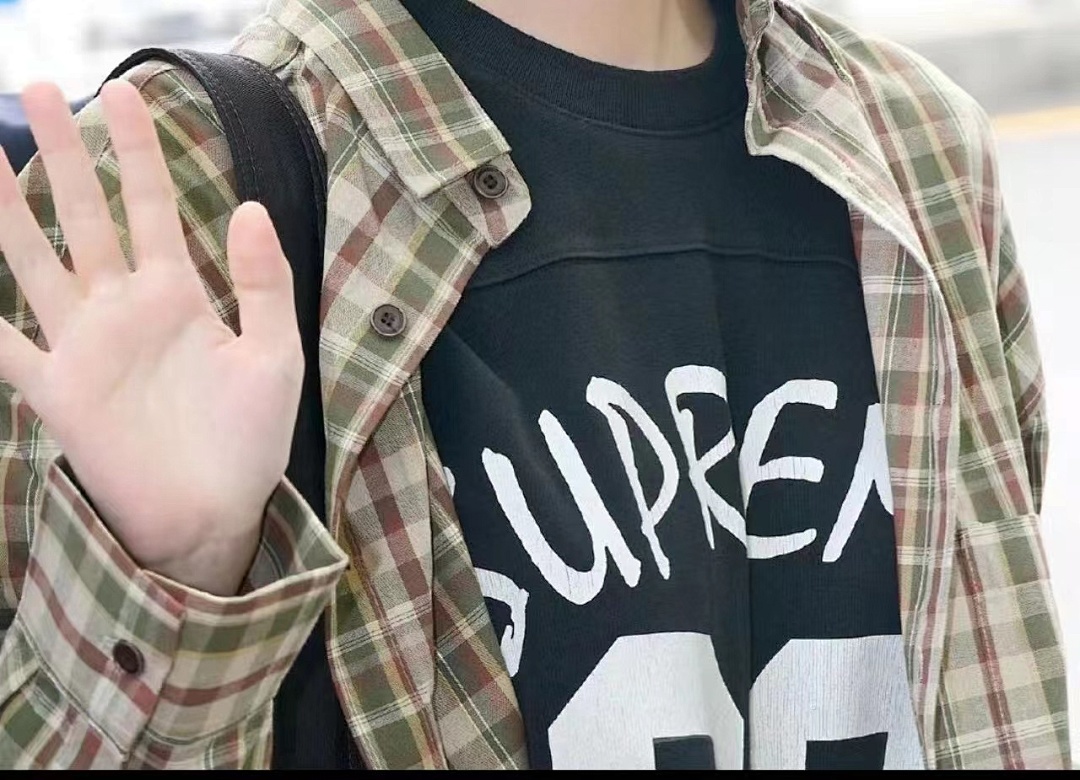 Supreme 198 Sup 24 99 L/S FOOTBALL TOP Long Sleeve T Black White S M L - Image 6