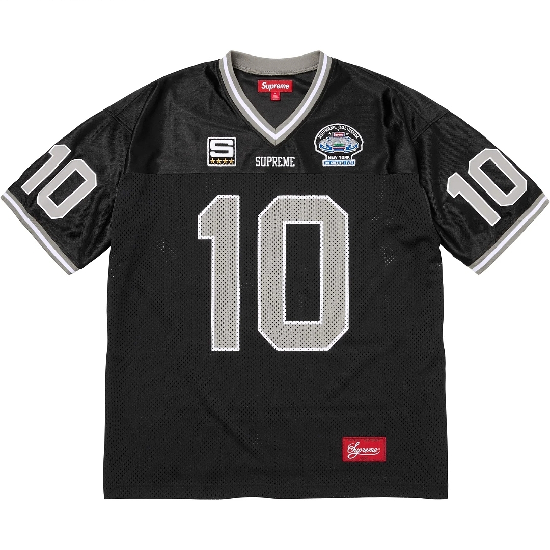 Supreme 268 SS26 WEEK1 Find God Football Jersey Embroidered Floral Mens Womens : White, Red, Black S-XL - Image 4