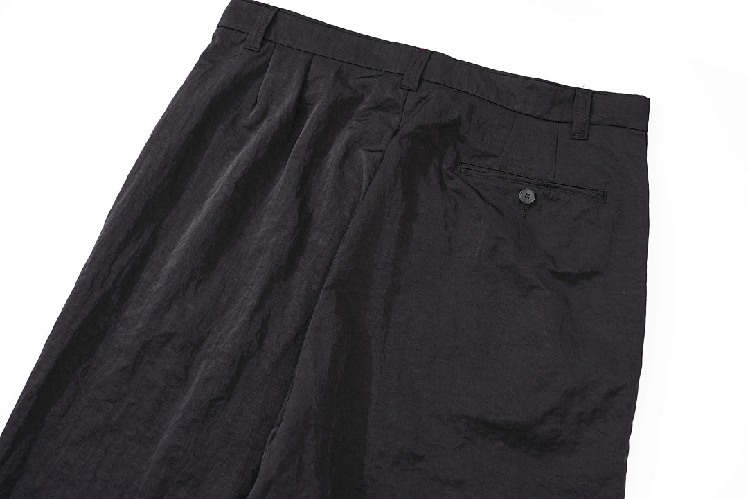 Balenciaga 238 VUJADE VD CRUSHED NYLON TRACK PANTS Model Long Black S-XL 7234# - Image 8