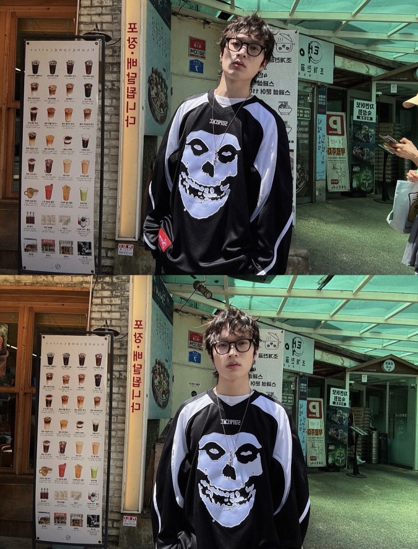 Supreme 248 SS26 HOCKEY JERSEY Long Sleeve Ice Black Purple S- XL - Image 35