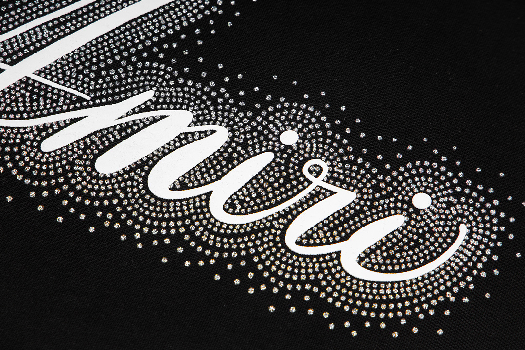 AMIRI 118 Wide Version Model Short Sleeve T Black White S M L XL 9947# - Image 8