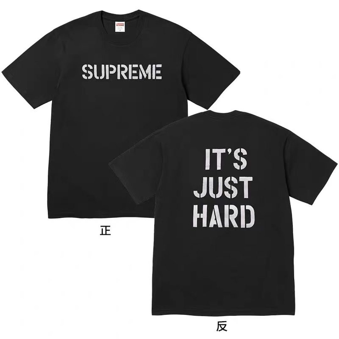 Supreme 138 SS26 HARD TEE Print T Black White S-XL - Image 5