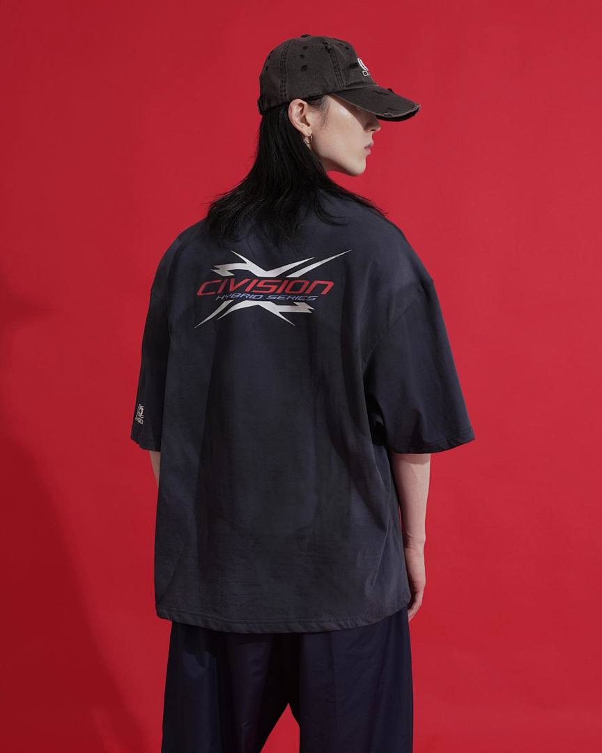On Running 118 CIVISION By CSC Print Short Sleeve T Black Grey Blue 1 2 3 3408# - Image 42