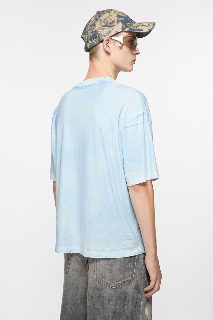 Acne Studios 118 AC LOGO Print Short Sleeve T White Light Blue Dark S-XL 8046# - Image 59