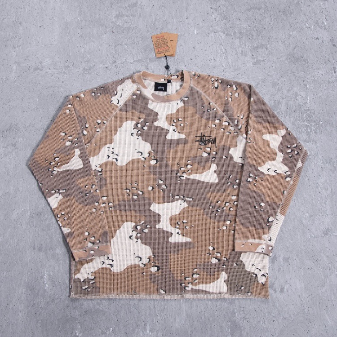 Stussy 198 STU Long Sleeve 2014 : Black Apricot White Sand Desert Camo Red Blue Yellow S-XL - Image 17