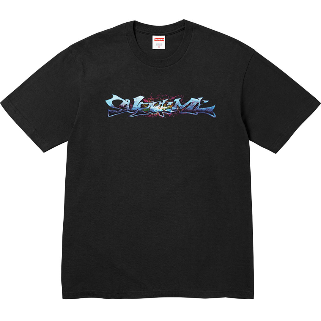 Supreme 148 TAG TEE Label T Black White S-XL