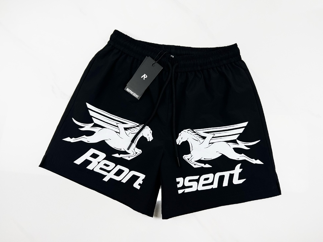 Represent 148 REP Print Short : Black S M L - Image 3