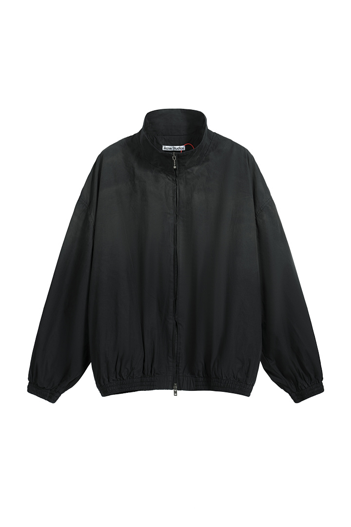 Off-White 288 AC Logo Zipper Jacket Print Wind Black Off White S-XL 3396# - Image 4