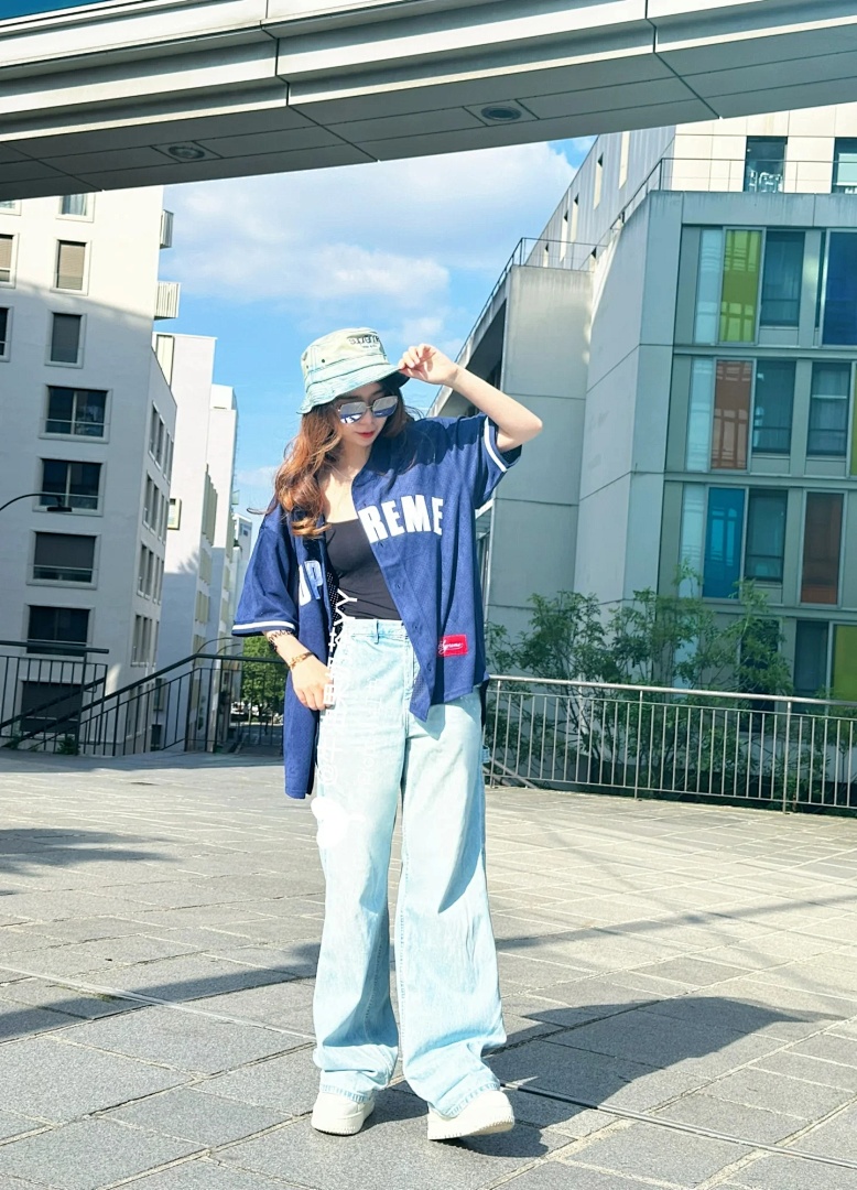 Puma 258 24SS ULTRASUEDE MESH BASEBALL JERSEY/SHOPT Suede Short Sleeve Black Light Grey Navy S M L - Image 29