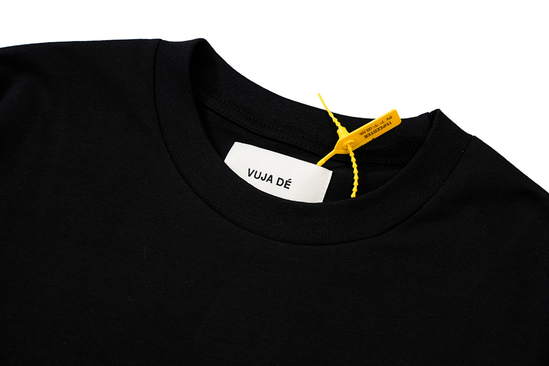 Unbranded 108 VUJADE DARTED LOGO TEE Print Short Sleeve T Black White 1 2 3 4 3911# - Image 6