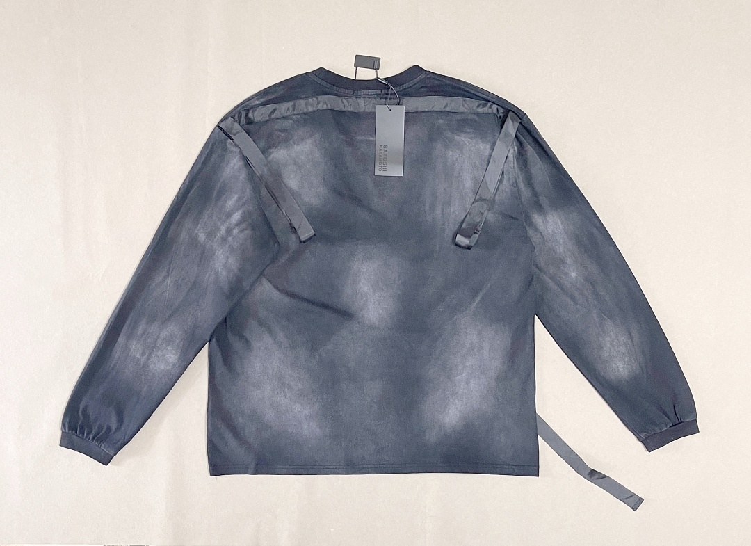 Unbranded 158 Satoshi Nakamoto Bondage Logo Long Sleeve T-Shirt Strap Patchwork T : Washed Black S M L - Image 4