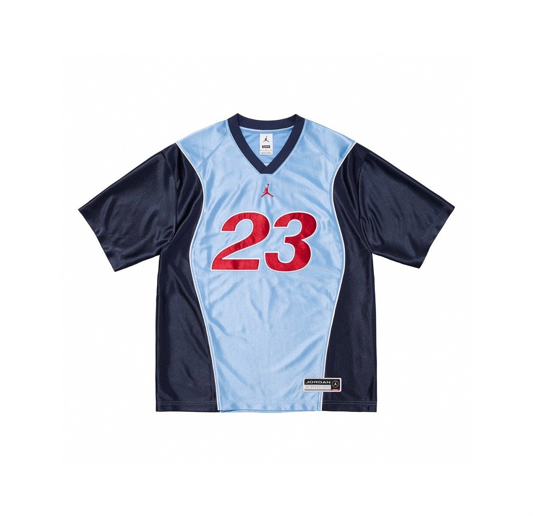 Supreme 258 Collab FW24 WEEK7 Warm Up Jersey Logo Short Sleeve / : Sky Blue Black Military Green Coffee S M L - Image 4