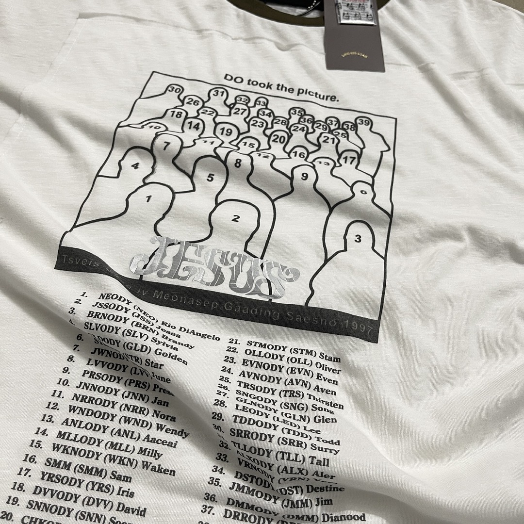 Off-White 148 Paly Hollywood Heavens Gate Ringer Long-Sleeve Tee FEZ Long Sleeve T : Off White S M L - Image 12