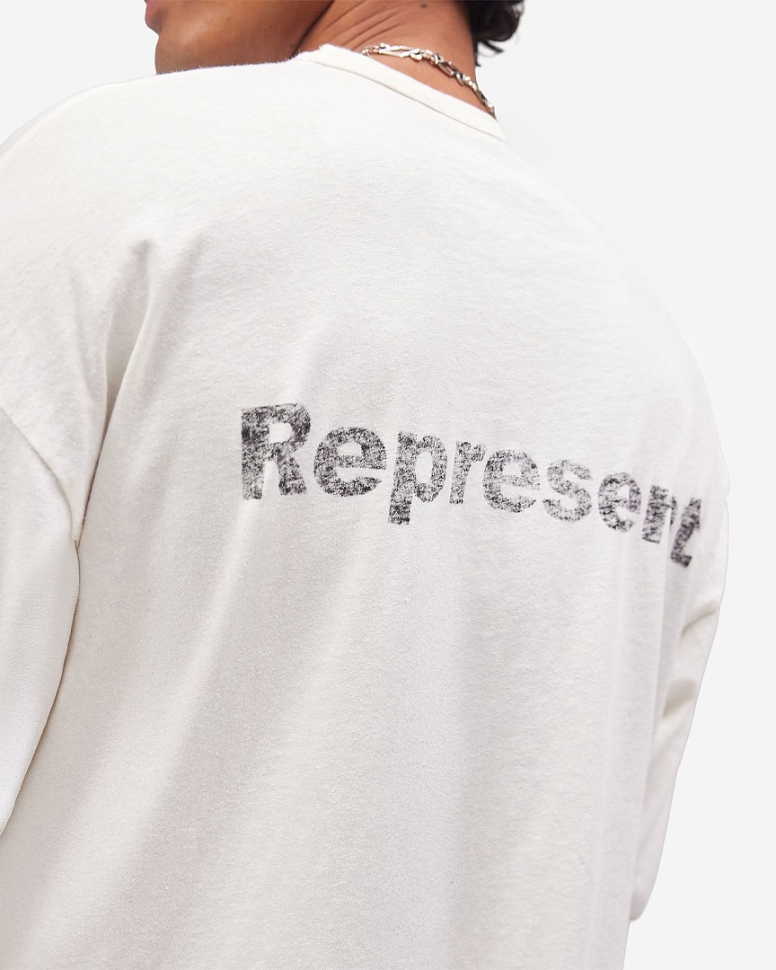 Represent 138 Represent High Long Sleeve : White S M L - Image 10