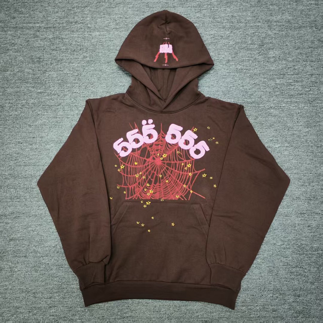 Sp5der HOODIE Brown Angel 555 Mens Womens Top : S-XXL - Image 10