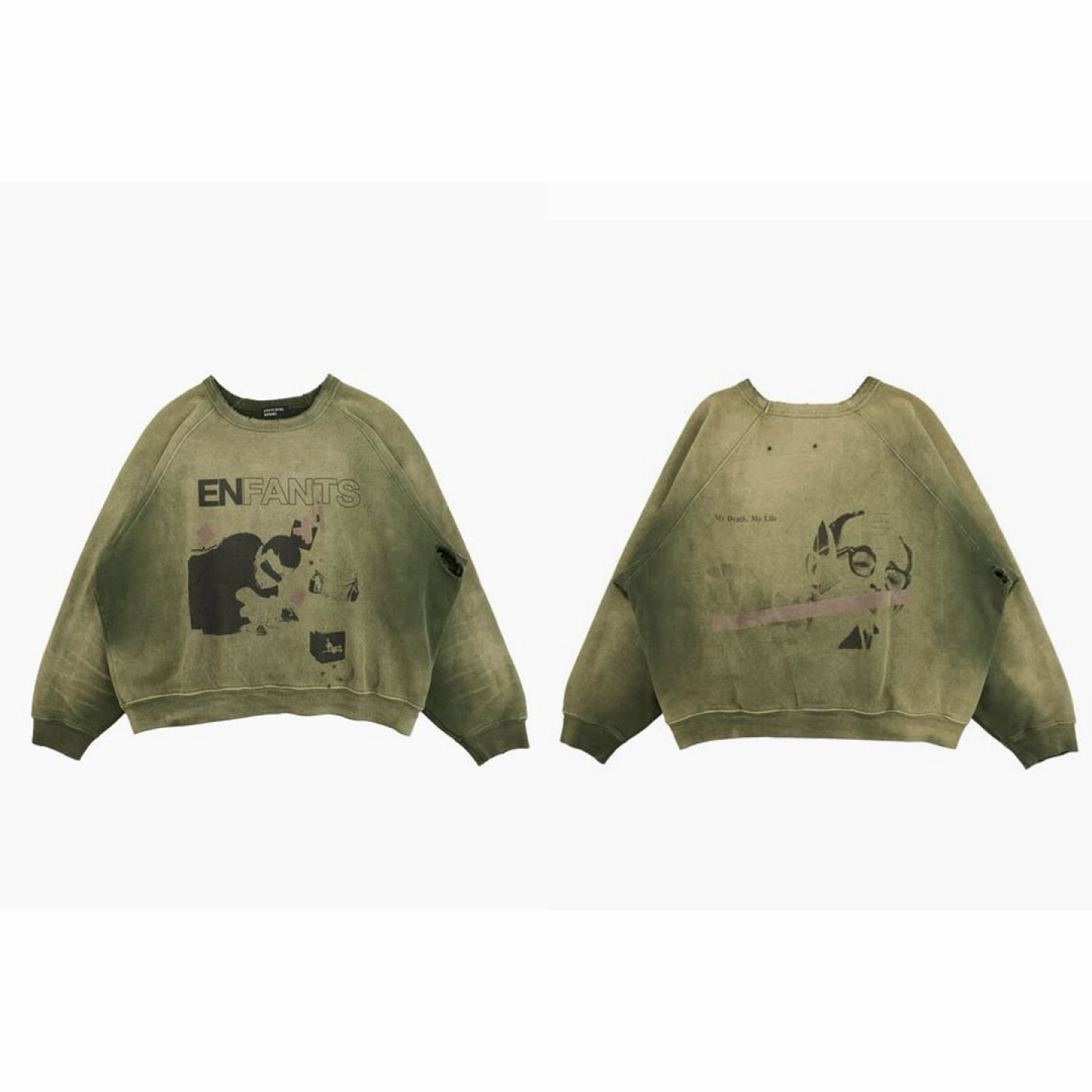 Enfants Riches Deprimes 218 Enfants Riches Deprimes Military Green Print : S M L XL - Image 4