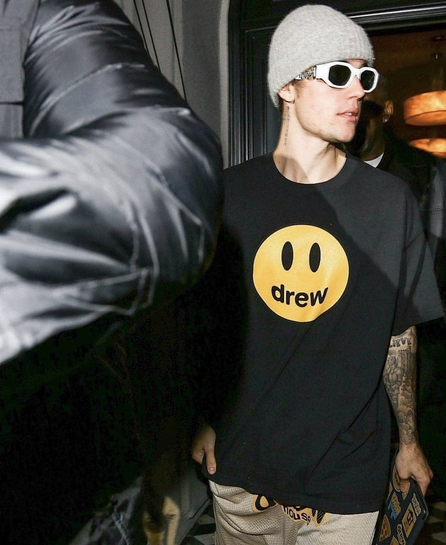 Drew House 88 DrewHouse JustinBieber Short Sleeve T Green Black White Yellow SMLXL D022# - Image 34