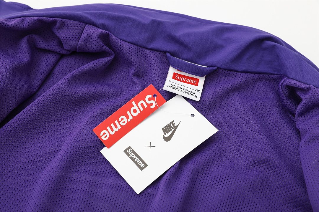Balenciaga 398 Collab SS25 WEEK4 Track Jacket Sleeve Embroidered Logo : Black Purple :S-XL - Image 38