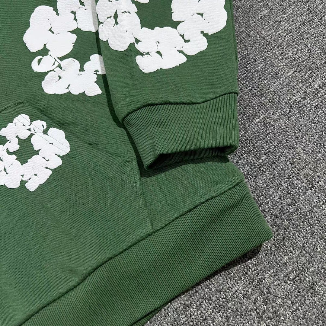 Unbranded 328 TOP Stock X Cactus Denim Tears Wreath Sweatpants460 100% Solid Cotton Mens Womens Black Grey Blue Green Coffee S-XL - Image 8