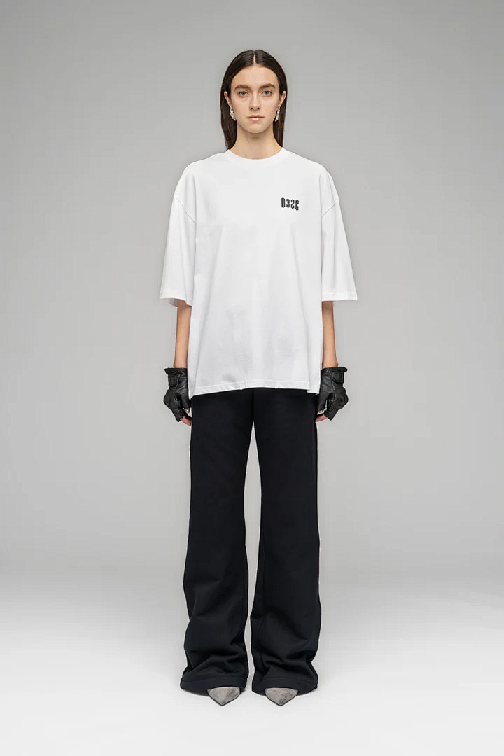 Unbranded 118 032C ''CRUX'' OVERSIZED BOX-CUT Print Short Sleeve T White S-XL 8010# - Image 19