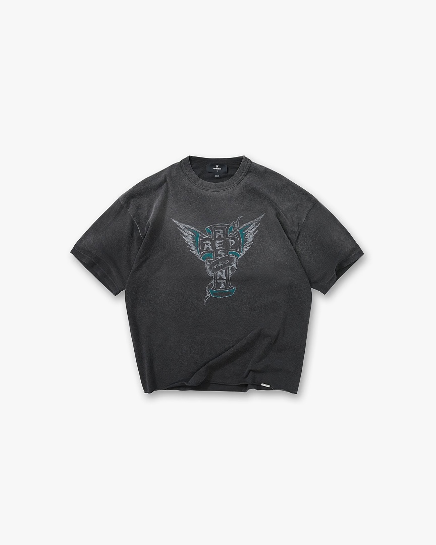 Off-White 128 REPRESENT New High Mens Womens Top Water Wide Short Sleeve T :S M L XL : Off (White) - Image 3