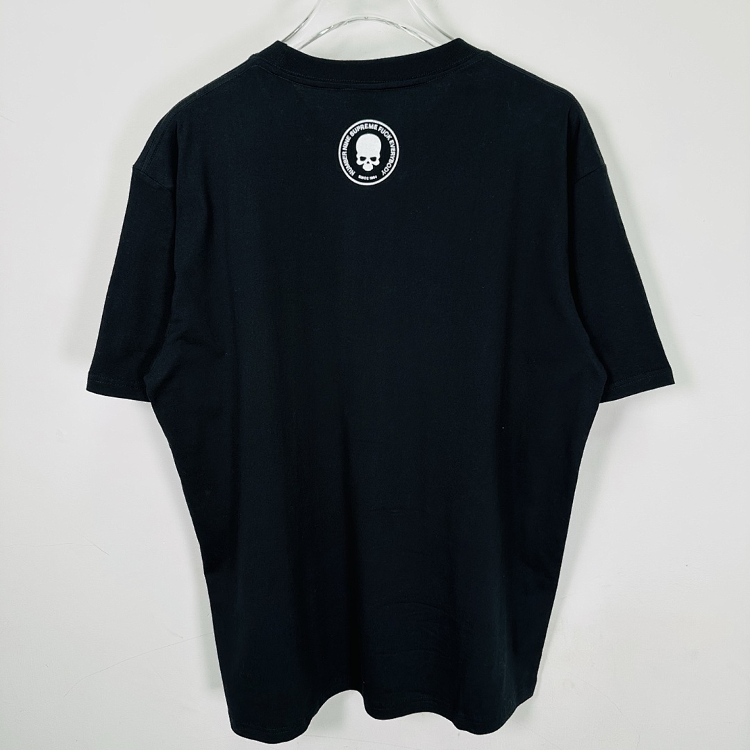 Supreme 138 NUMBER INE Collab SHUT UP TEE Short Sleeve Black White S (N) - Image 5