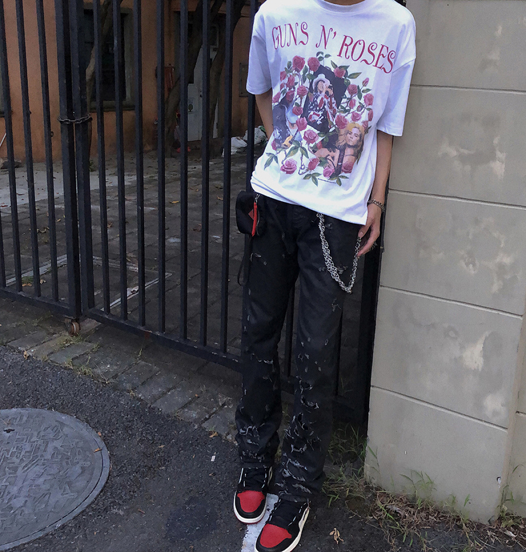 Unbranded 118 Vintage Tee GUNS N 'ROSES Floral Print Short Sleeve T White S-XL 3658# - Image 18