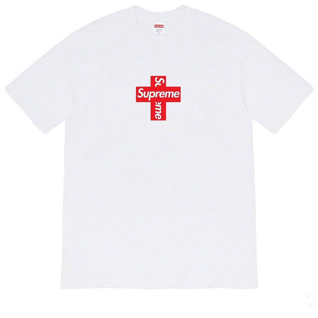 Supreme 118 CROSS BOX LOGO Short Sleeve T Black White S M L